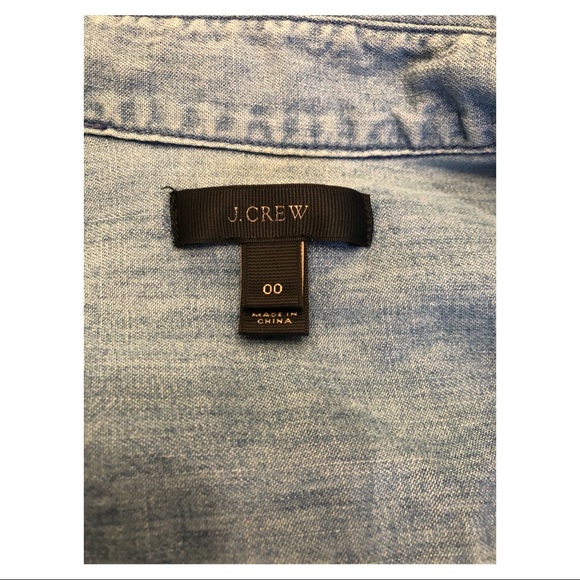J.Crew Always Chambray Denim Shirt 00 XS - Picture 7 of 7